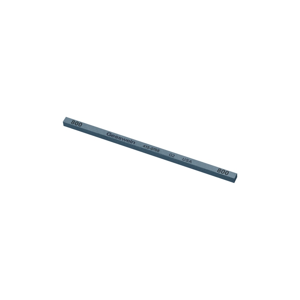 [415-0708] Gesswein® G2 Stones - 5/32" x 5/32" x 4", 800 Grit  (Pkg. of 12)