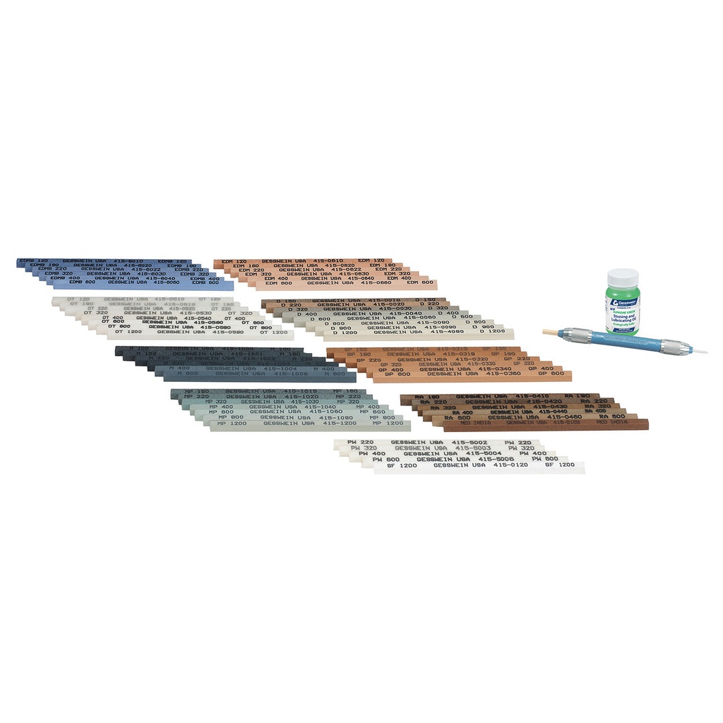 Gesswein® Pencil Stone Set VII - 73 Piece Set