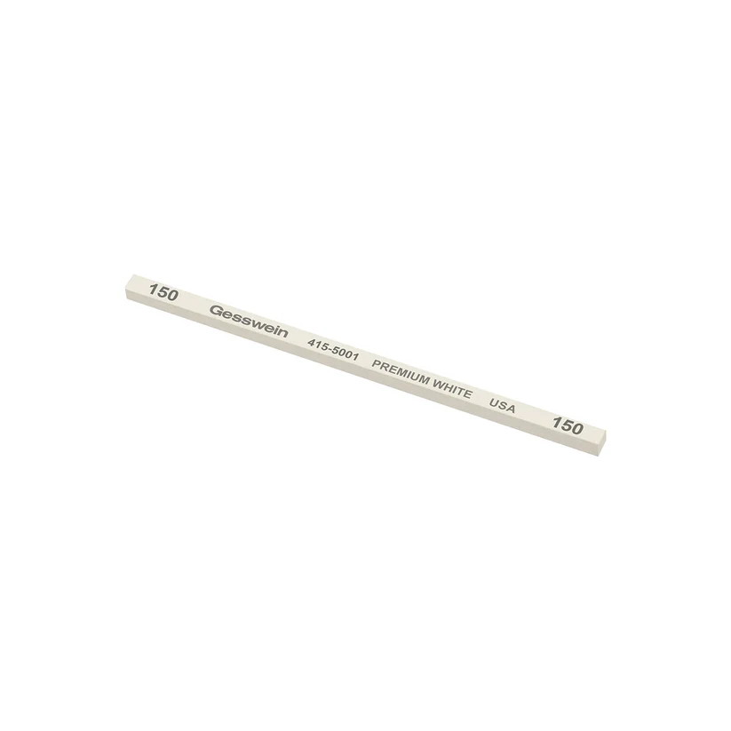 [415-5001] Gesswein® Premium White Stones - 5/32" x 5/32" x 4", 150 Grit  (Pkg. of 12)