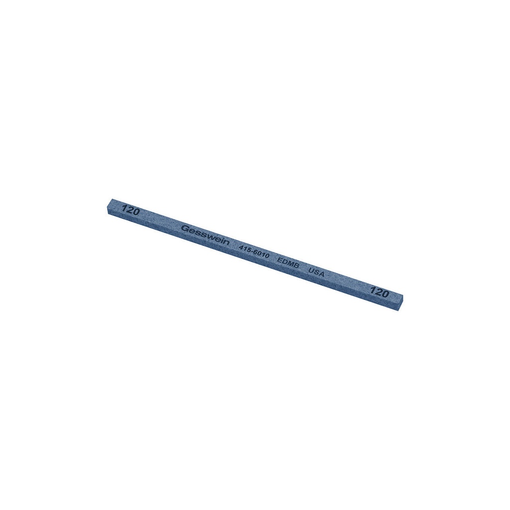 [415-6060] Gesswein® EDM Blue Stones - 5/32" x 5/32" x 4", 600 Grit  (Pkg. of 12)