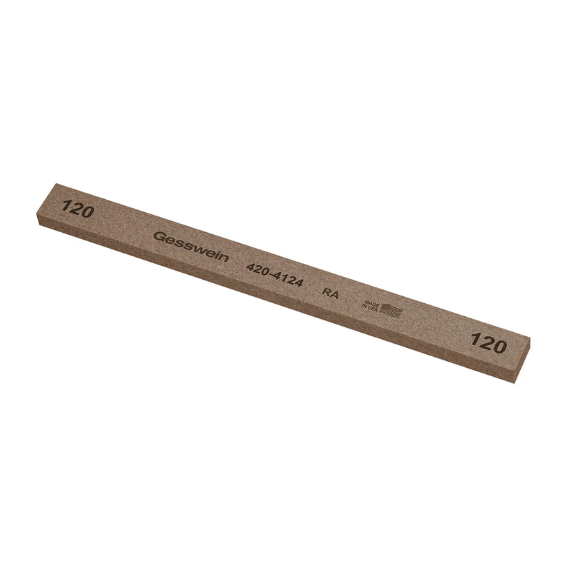 Gesswein® RA Stones - 1/2" x 1/4" x 6", 120 Grit  (Pkg. of 12)