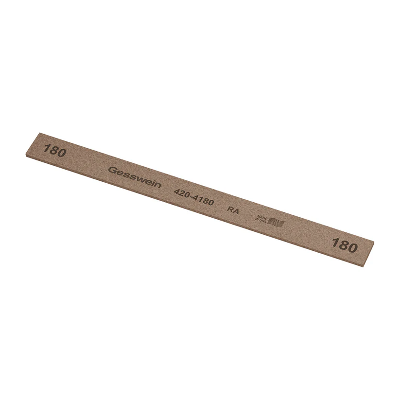 Gesswein® RA Stones - 1/2" x 1/16" x 6", 180 Grit  (Pkg. of 12)