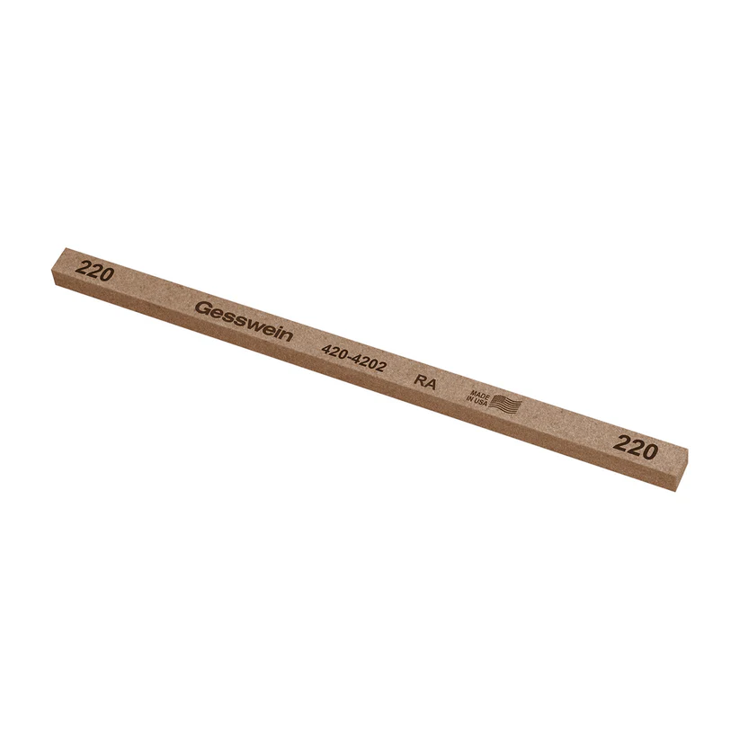 Gesswein® RA Stones - 1/4" x 1/4" x 6", 220 Grit  (Pkg. of 12)