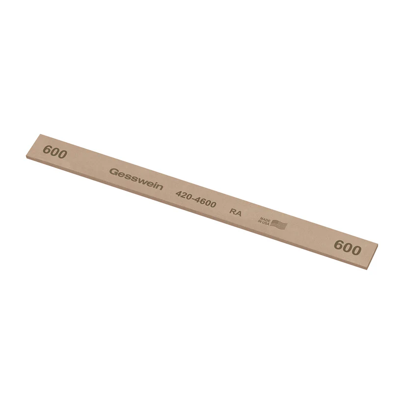 [420-4600] Gesswein® RA Stones - 1/2" x 1/16" x 6", 600 Grit  (Pkg. of 12)
