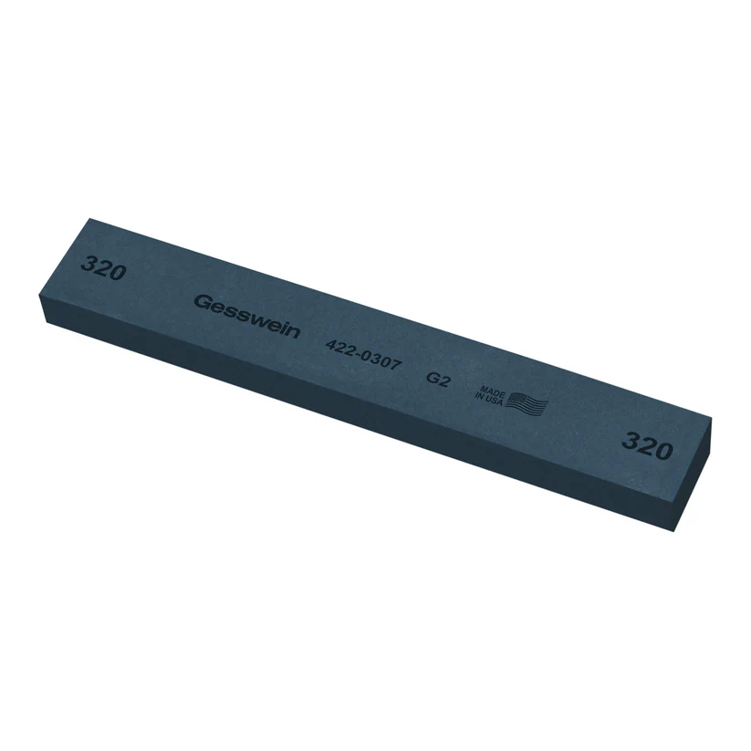 Gesswein® G2 Stones - 1" x 1/2" x 6", 320 Grit  (Pkg. of 6)
