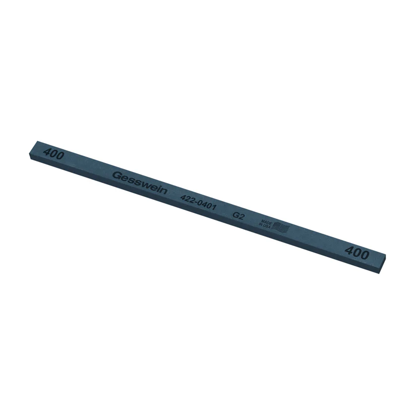 [422-0401] Gesswein® G2 Stones - 1/4" x 1/8" x 6", 400 Grit  (Pkg. of 12)