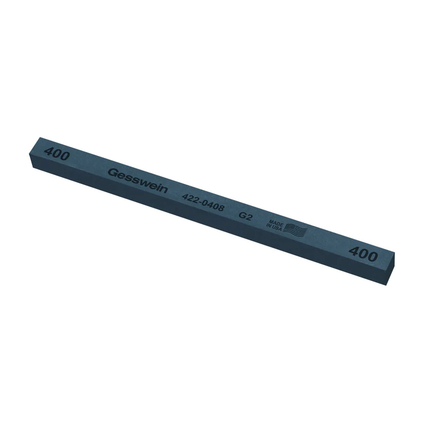 [422-0408] Gesswein® G2 Stones - 3/8" x 3/8" x 6", 400 Grit  (Pkg. of 12)