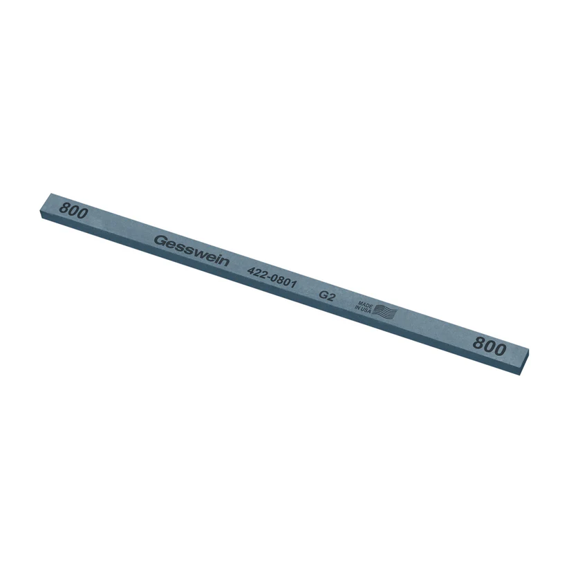 Gesswein® G2 Stones - 1/4" x 1/8" x 6", 800 Grit  (Pkg. of 12)