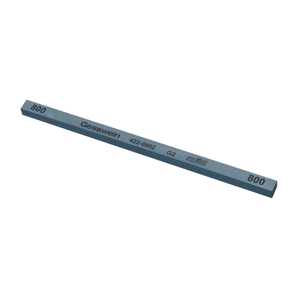 Gesswein® G2 Stones - 1/4" x 1/4" x 6", 800 Grit  (Pkg. of 12)