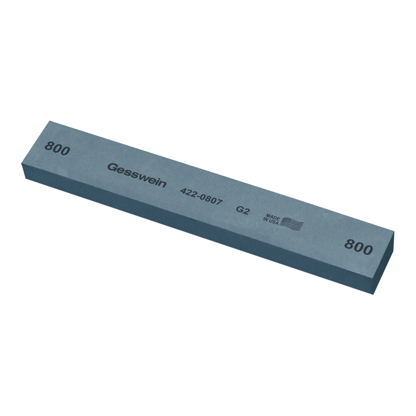 [422-0807] Gesswein® G2 Stones - 1" x 1/2" x 6", 800 Grit  (Pkg. of 6)