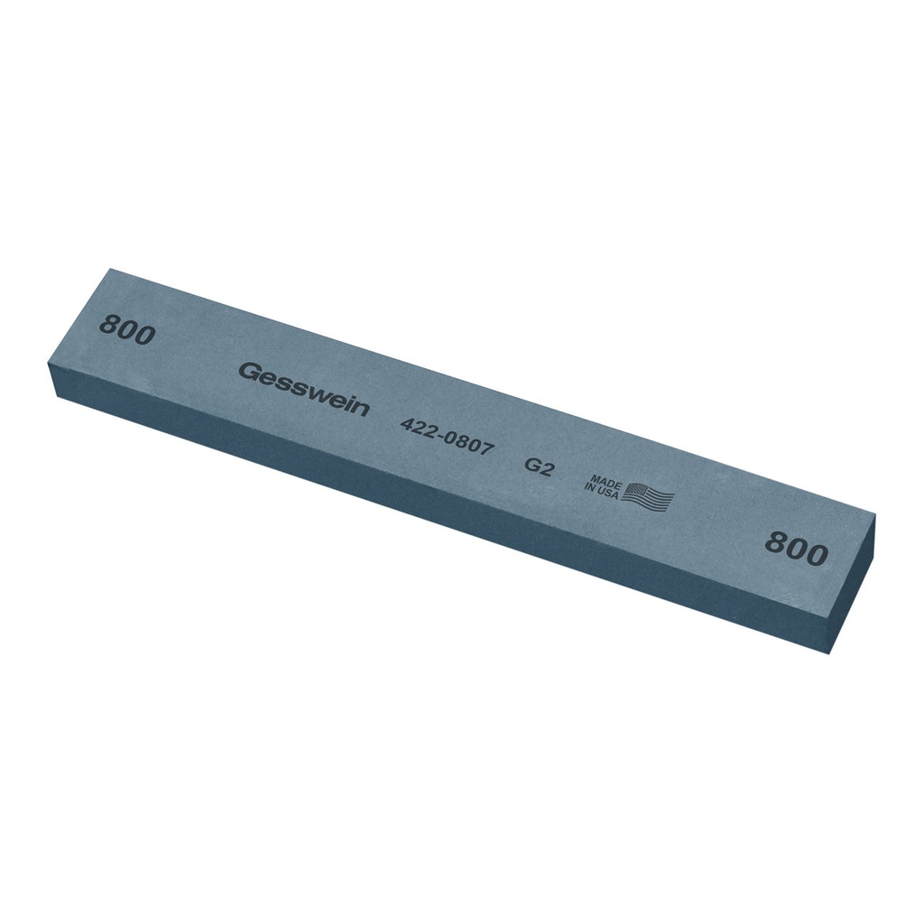 [422-0807] Gesswein® G2 Stones - 1" x 1/2" x 6", 800 Grit  (Pkg. of 6)