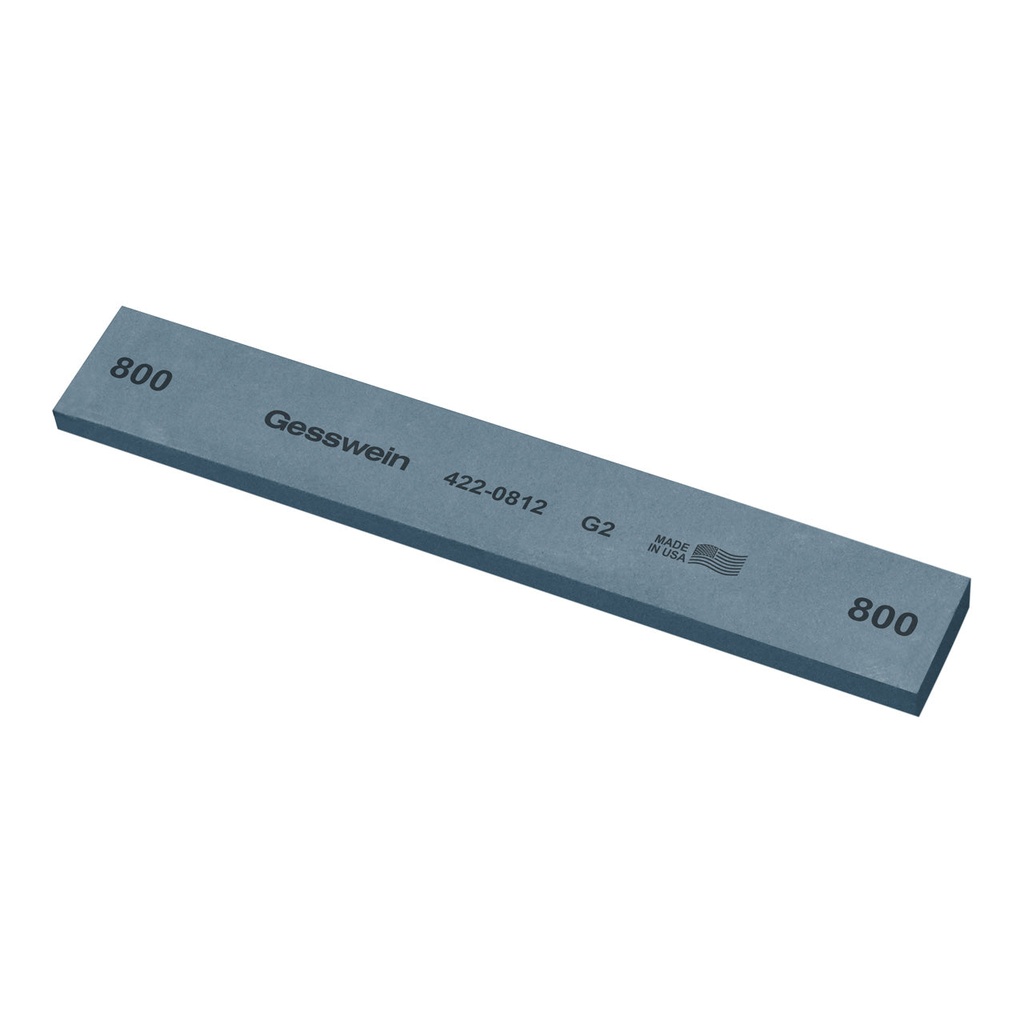 [422-0812] Gesswein® G2 Stones - 1" x 1/4" x 6", 800 Grit  (Pkg. of 6)