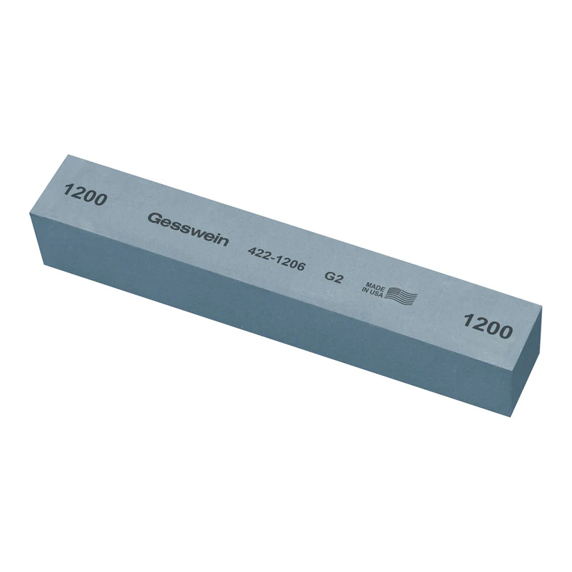 [422-1206] Gesswein® G2 Stones - 1" x 1" x 6", 1200 Grit  (Pkg. of 6)