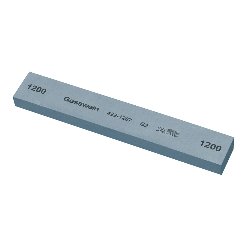 [422-1207] Gesswein® G2 Stones - 1" x 1/2" x 6", 1200 Grit  (Pkg. of 6)