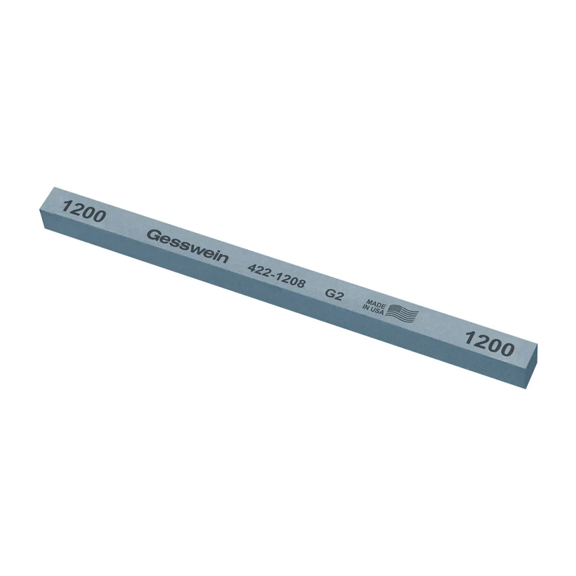 Gesswein® G2 Stones - 3/8" x 3/8" x 6", 1200 Grit  (Pkg. of 12)