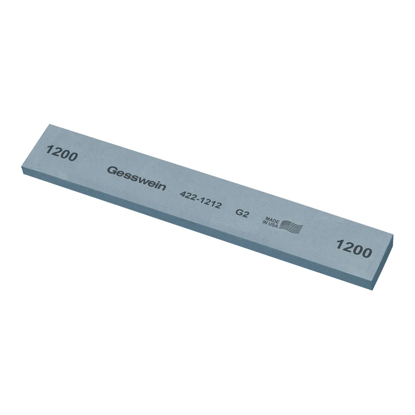 [422-1212] Gesswein® G2 Stones - 1" x 1/4" x 6", 1200 Grit  (Pkg. of 6)