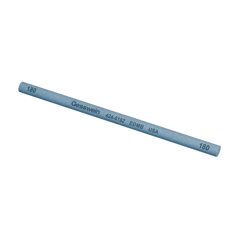Gesswein® EDM Blue Stones - 1/4" Round x 6", 180 Grit  (Pkg. of 6)