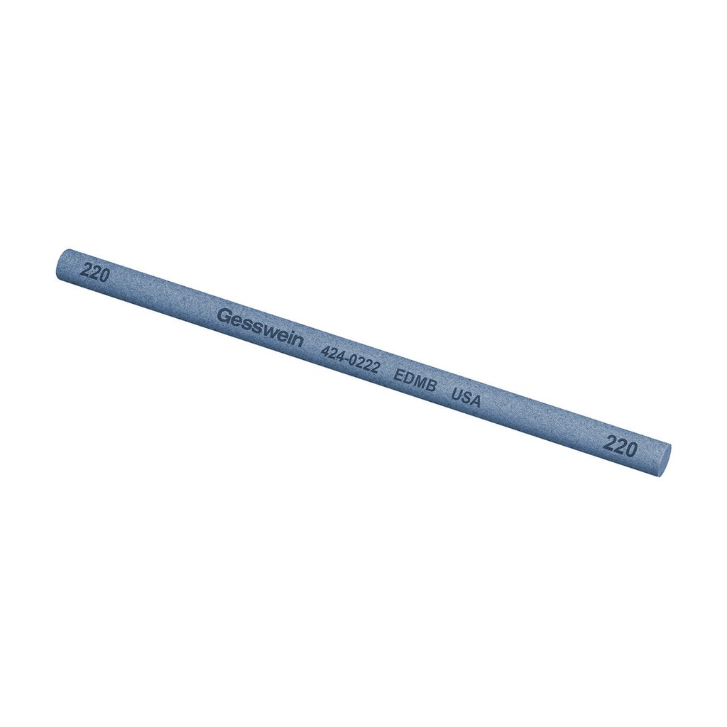 Gesswein® EDM Blue Stones - 1/4" Round x 6", 320 Grit  (Pkg. of 6)