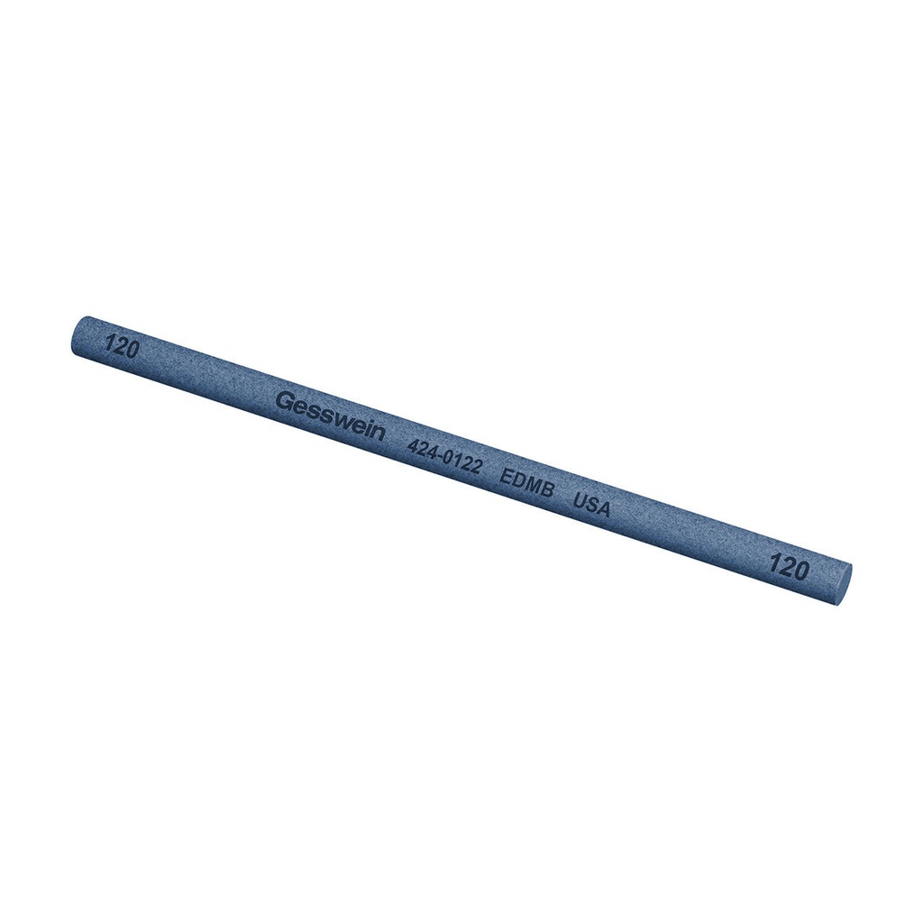 [424-0602] Gesswein® EDM Blue Stones - 1/4" x 6" Round, 600 Grit  (Pkg. of 6)