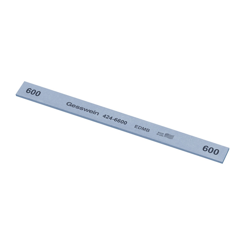 [424-6120] Gesswein® EDM Blue Stones - 1/2" x 1/16" x 6", 120 Grit  (Pkg. of 12)