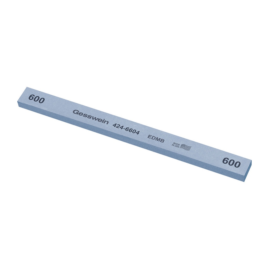 [424-6124] Gesswein® EDM Blue Stones - 1/2" x 1/4" x 6", 120 Grit  (Pkg. of 12)