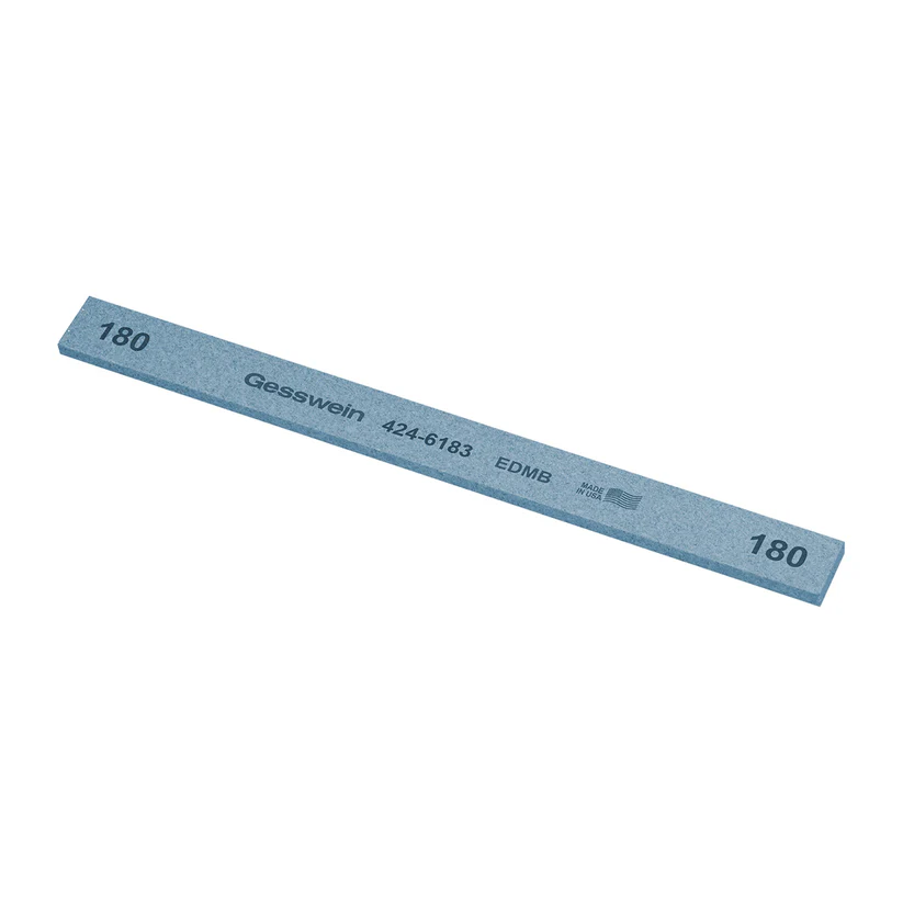 Gesswein® EDM Blue Stones - 1/2" x 1/8" x 6", 180 Grit  (Pkg. of 12)