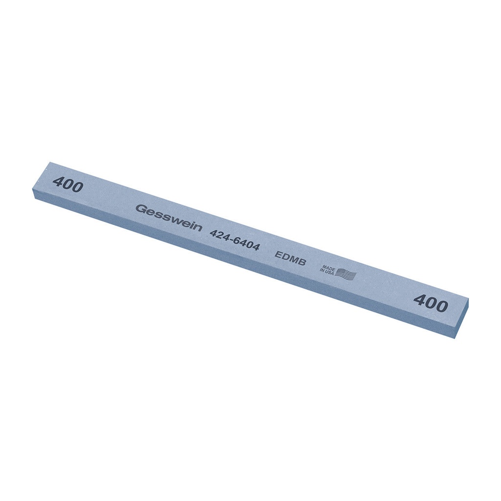 [424-6184] Gesswein® EDM Blue Stones - 1/2" x 1/4" x 6", 180 Grit  (Pkg. of 12)