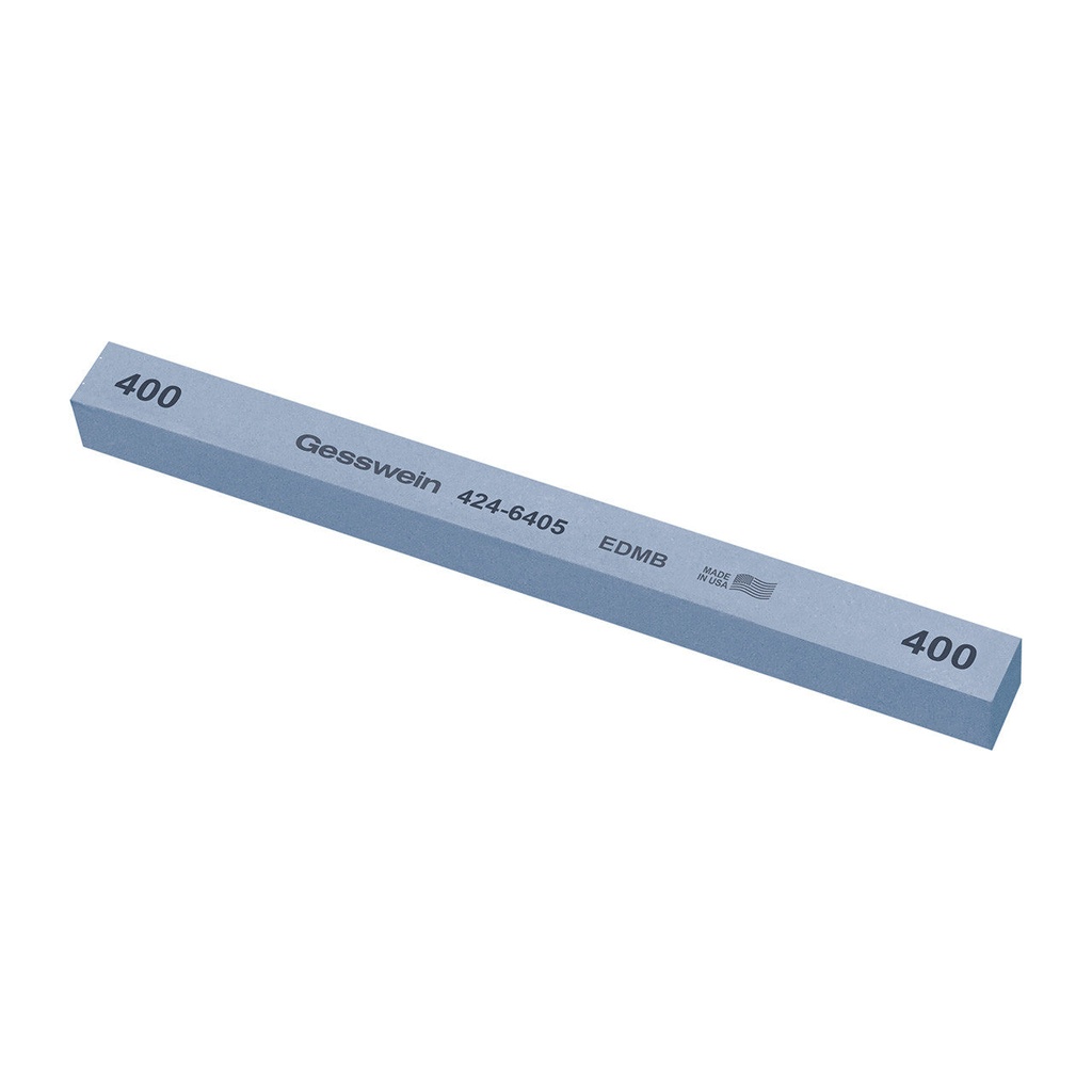 [424-6185] Gesswein® EDM Blue Stones - 1/2" x 1/2" x 6", 180 Grit  (Pkg. of 6)