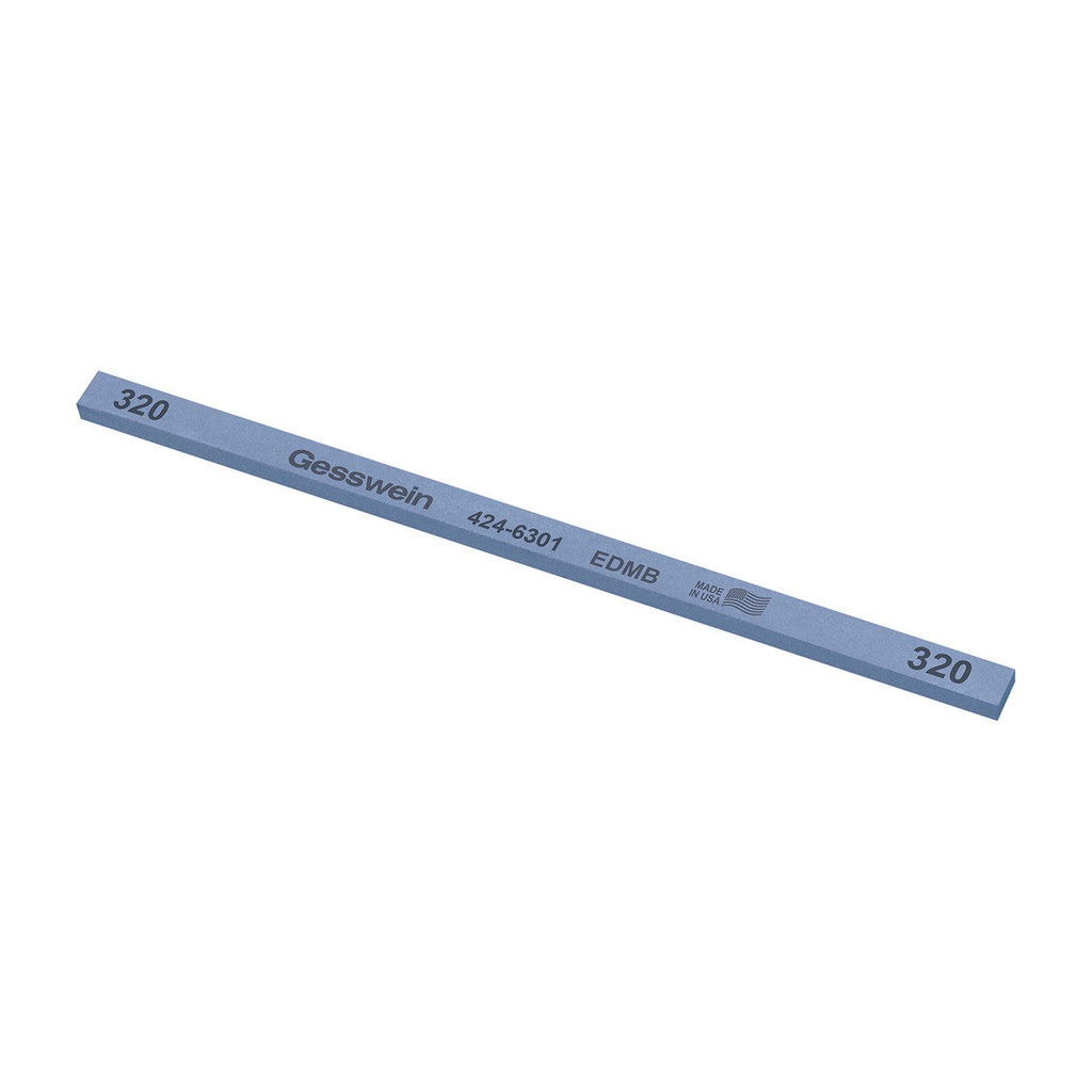 [424-6201] Gesswein® EDM Blue Stones - 1/4" x 1/8" x 6", 220 Grit  (Pkg. of 12)