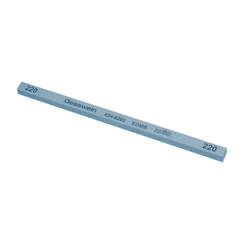 Gesswein® EDM Blue Stones - 1/4" x 1/4" x 6", 220 Grit  (Pkg. of 12)