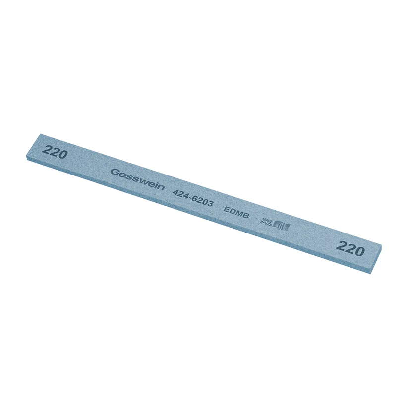 Gesswein® EDM Blue Stones - 1/2" x 1/8" x 6", 220 Grit  (Pkg. of 12)