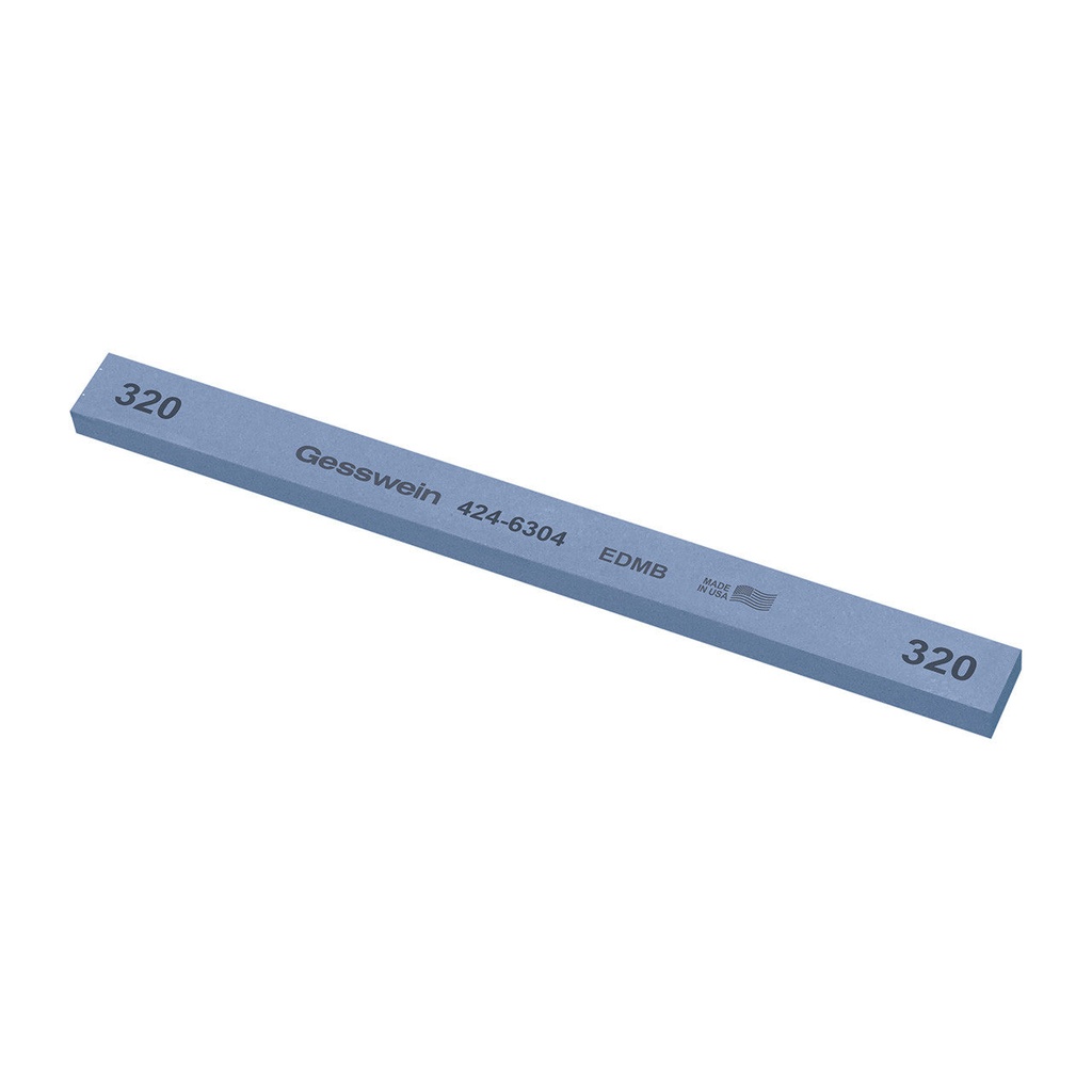Gesswein® EDM Blue Stones - 1/2" x 1/4" x 6", 220 Grit  (Pkg. of 12)