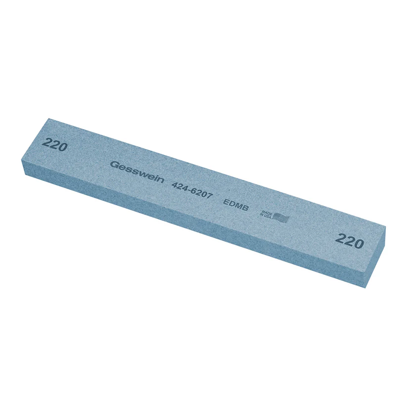 Gesswein® EDM Blue Stones - 1" x 1/2" x 6", 220 Grit  (Pkg. of 6)