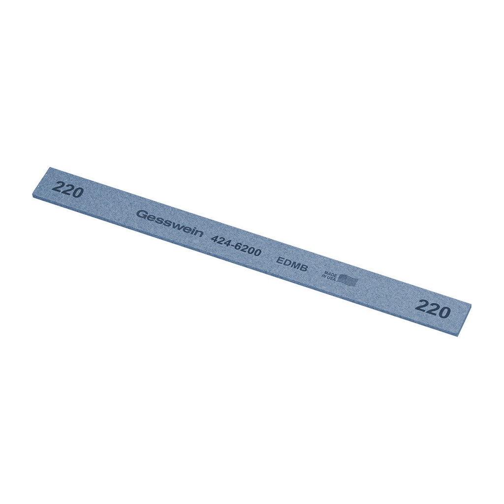 [424-6300] Gesswein® EDM Blue Stones - 1/2" x 1/16" x 6", 320 Grit  (Pkg. of 12)