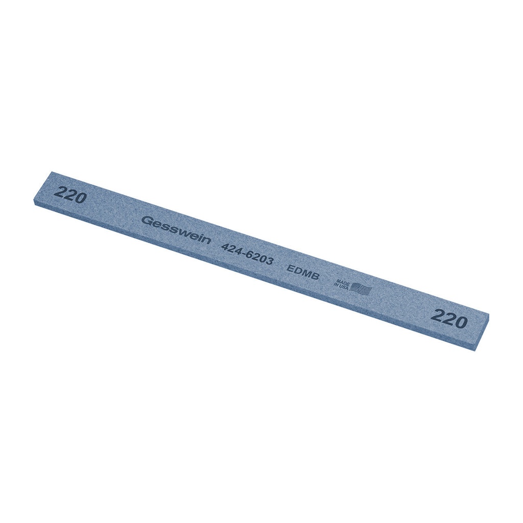 Gesswein® EDM Blue Stones - 1/2" x 1/8" x 6", 320 Grit  (Pkg. of 12)