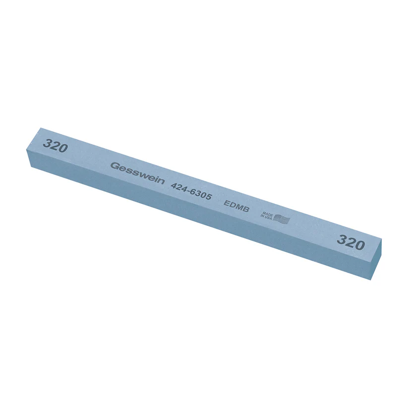 Gesswein® EDM Blue Stones - 1/2" x 1/2" x 6", 320 Grit  (Pkg. of 6)