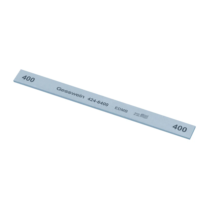 Gesswein® EDM Blue Stones - 1/2" x 1/16" x 6", 400 Grit  (Pkg. of 12)