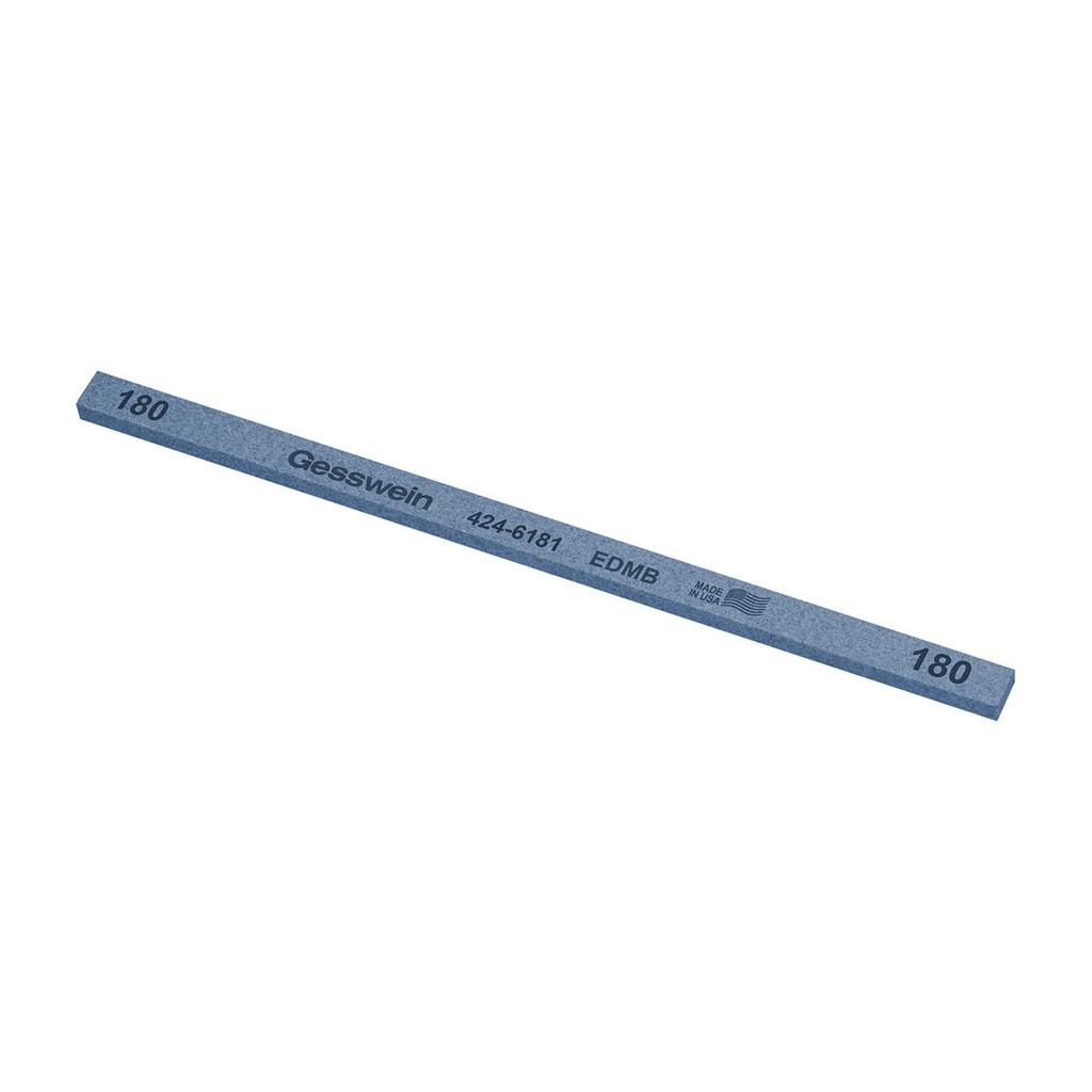 [424-6401] Gesswein® EDM Blue Stones - 1/4" x 1/8" x 6", 400 Grit  (Pkg. of 12)