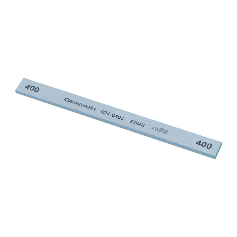 Gesswein® EDM Blue Stones - 1/2" x 1/8" x 6", 400 Grit  (Pkg. of 12)