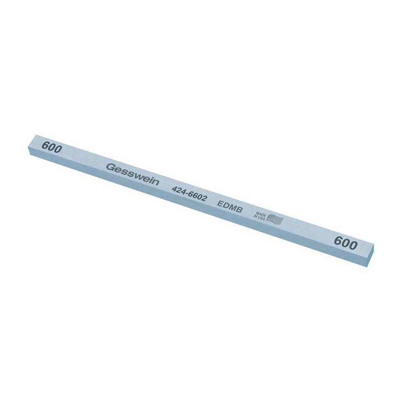 Gesswein® EDM Blue Stones - 1/4" x 1/4" x 6", 600 Grit  (Pkg. of 12)