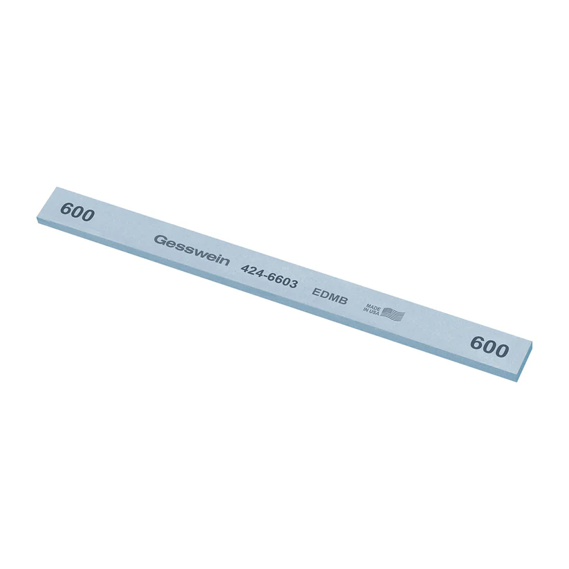 Gesswein® EDM Blue Stones - 1/2" x 1/8" x 6", 600 Grit  (Pkg. of 12)