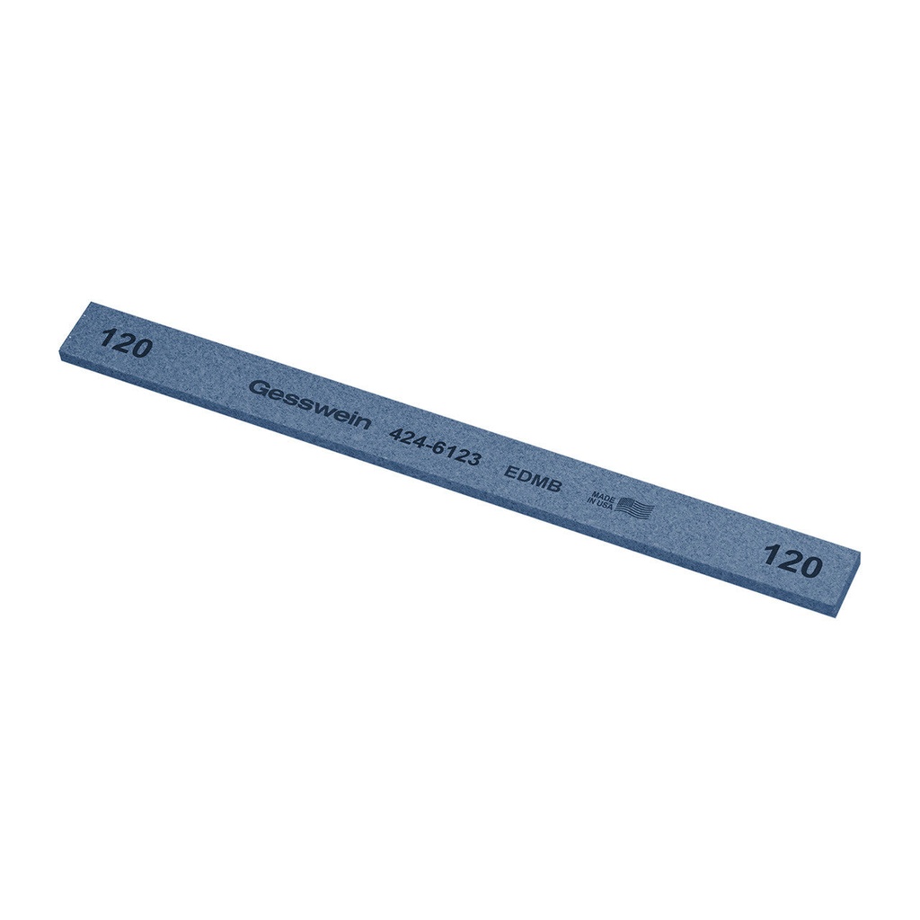 Gesswein® EDM Blue Stones - 1/2" x 1/8" x 6", 600 Grit  (Pkg. of 12)