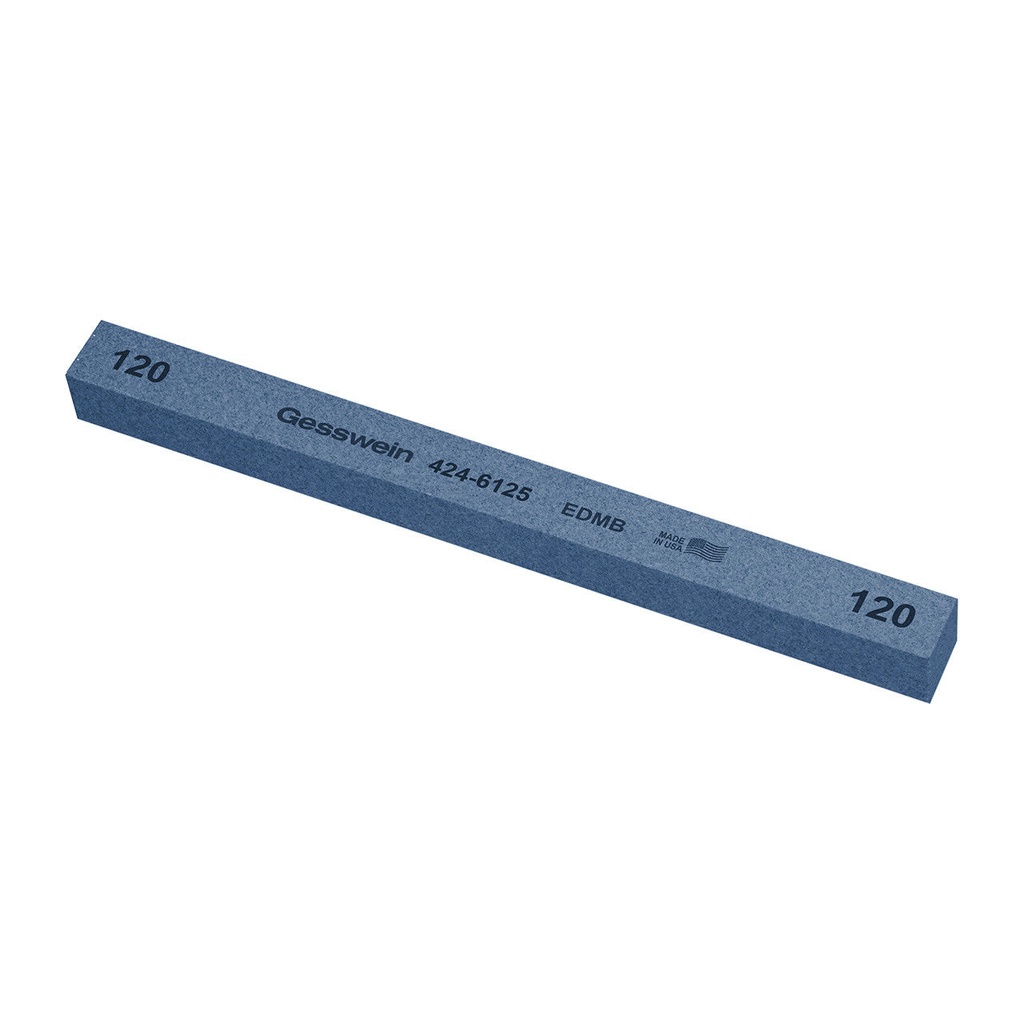 [424-6605] Gesswein® EDM Blue Stones - 1/2" x 1/2" x 6", 600 Grit  (Pkg. of 6)