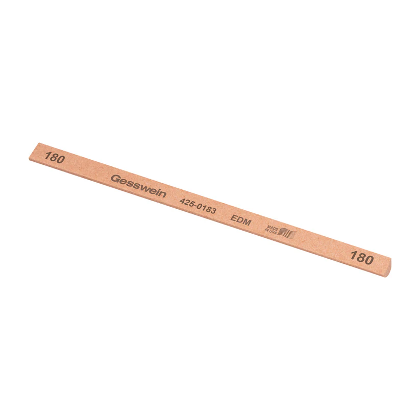 [425-0183] Gesswein® EDM Stones - 1/4" x 6" Hybrid, 180 Grit  (Pkg. of 12)