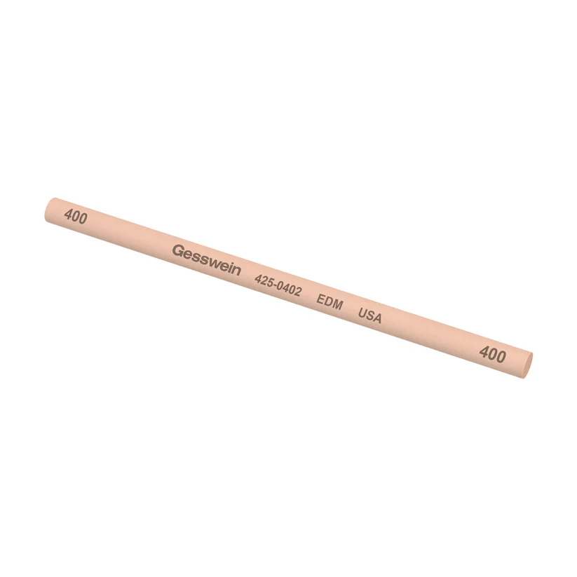 [425-0402] Gesswein® EDM Stones - 1/4" Round x 6", 400 Grit  (Pkg. of 6)