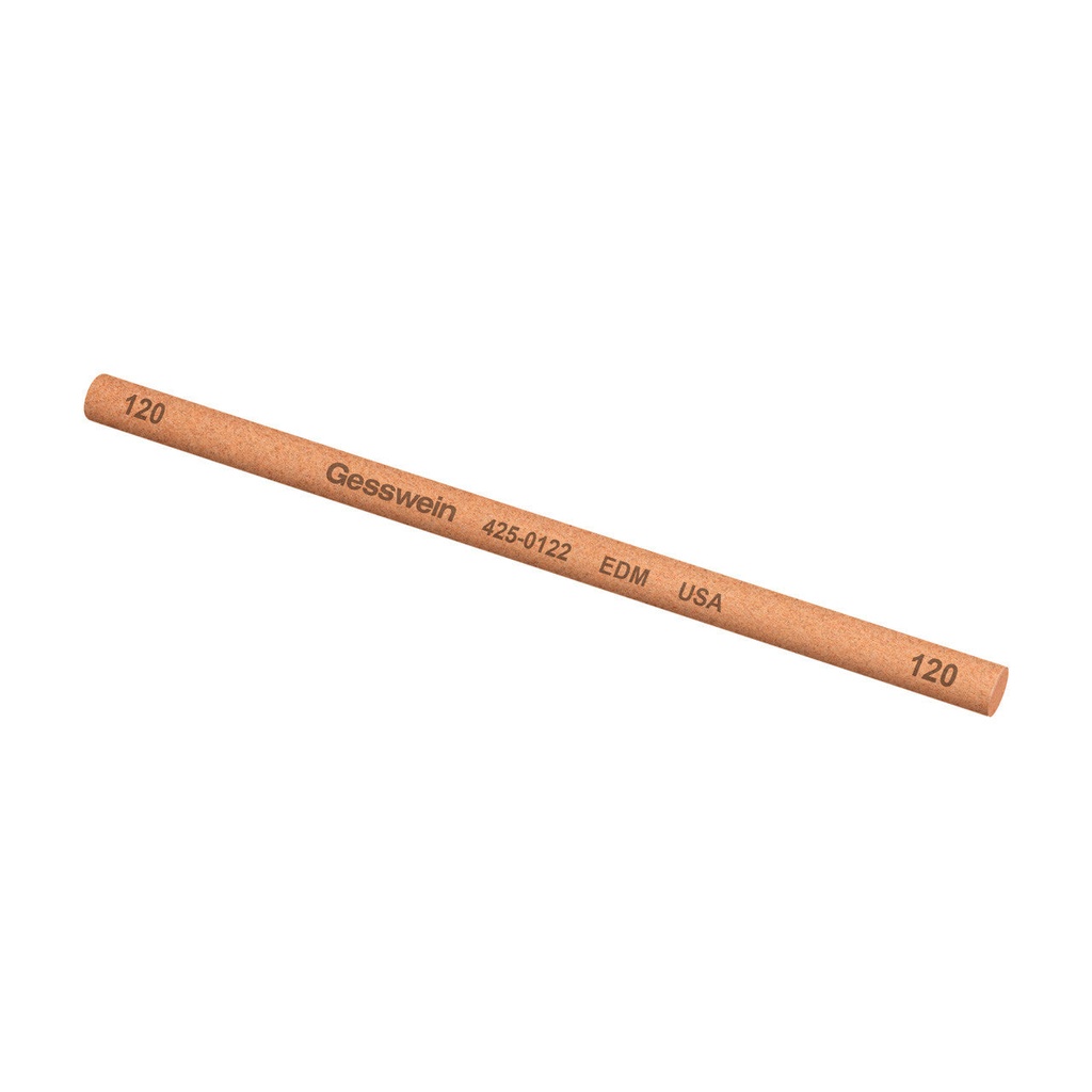 [425-0402] Gesswein® EDM Stones - 1/4" Round x 6", 400 Grit  (Pkg. of 6)