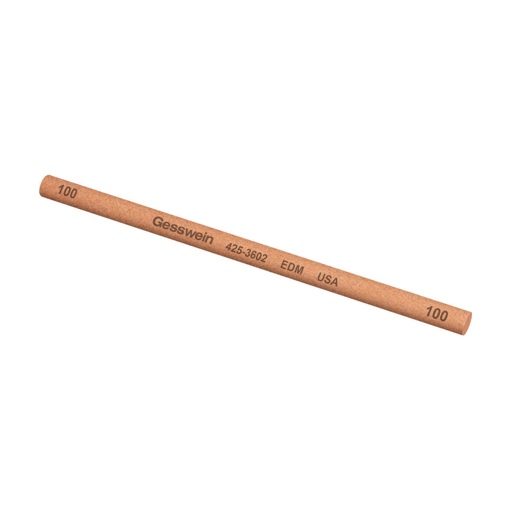 [425-0602] Gesswein® EDM Stones - 1/4" Round x 6", 600 Grit  (Pkg. of 6)