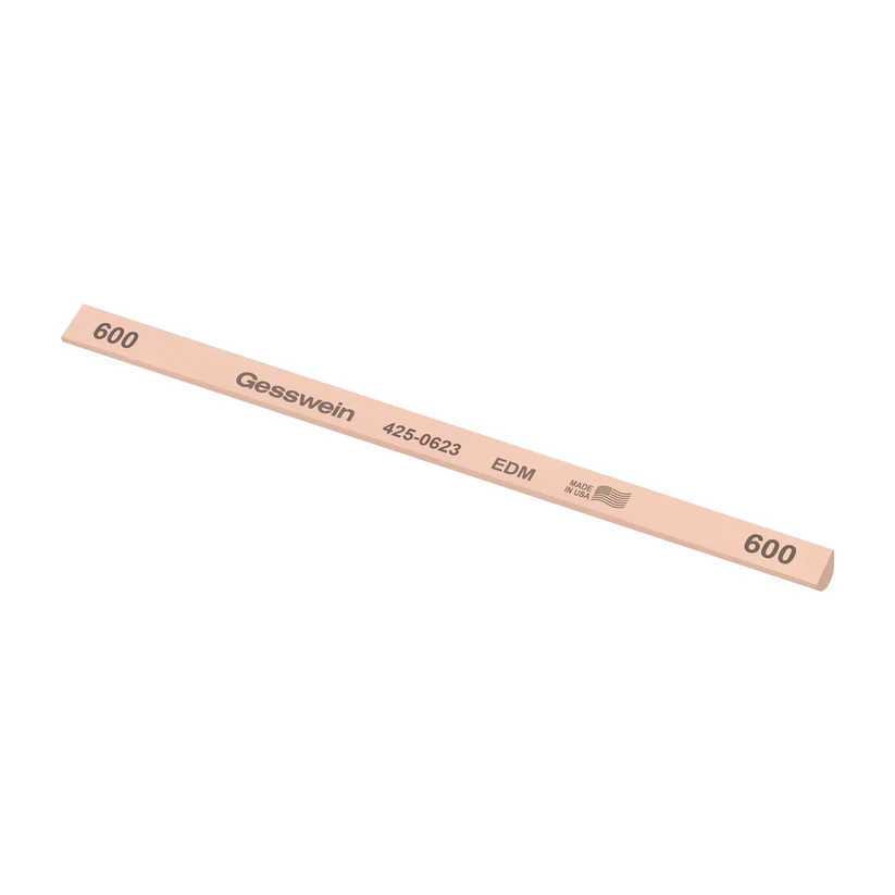 [425-0623] Gesswein® EDM Stones - 1/4" x 6" Hybrid, 600 Grit  (Pkg. of 12)