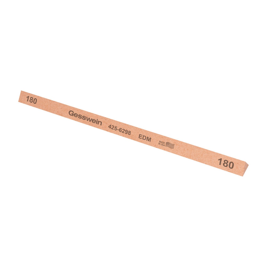 [425-5298] Gesswein® EDM Stones - 3/8" x 6" Triangle, 220 Grit  (Pkg. of 12)