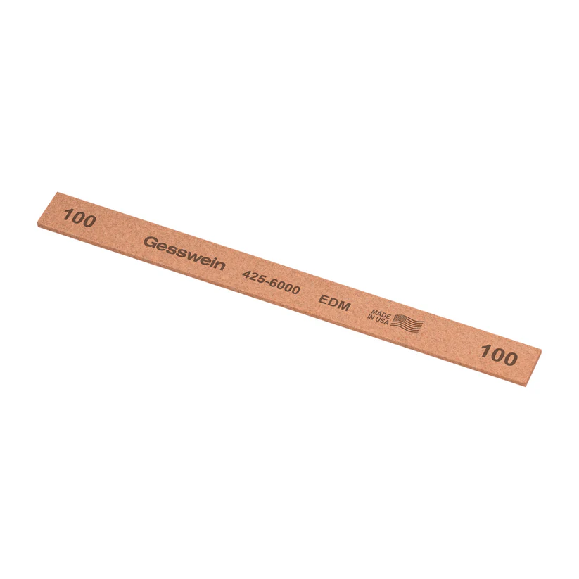 [425-6000] Gesswein® EDM Stones - 1/2" x 1/16" x 6", 100 Grit  (Pkg. of 12)